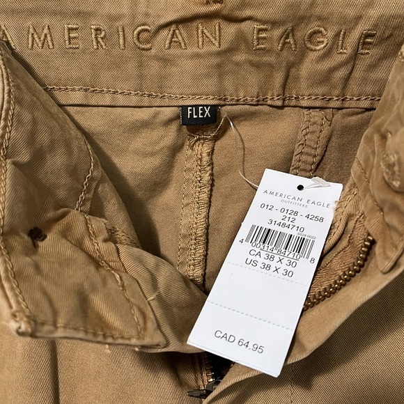 American Eagle Flex Slim Straight Khaki Pant - Picture 11 of 12